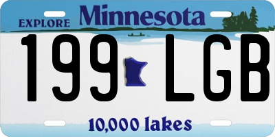 MN license plate 199LGB