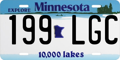 MN license plate 199LGC