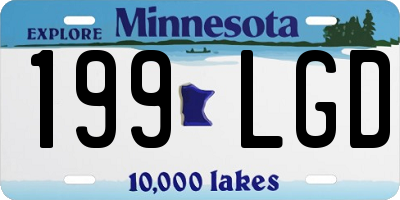 MN license plate 199LGD