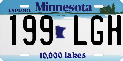 MN license plate 199LGH