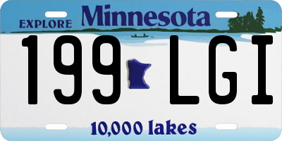 MN license plate 199LGI