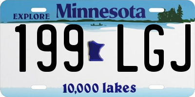 MN license plate 199LGJ
