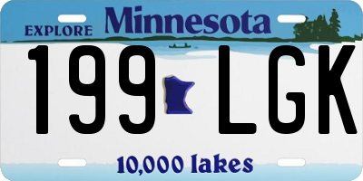MN license plate 199LGK