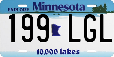 MN license plate 199LGL