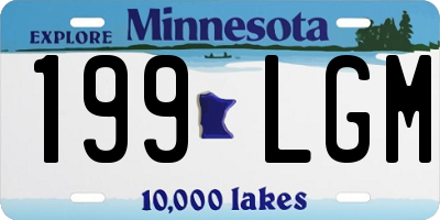 MN license plate 199LGM