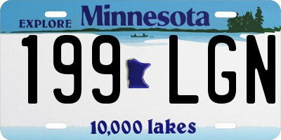 MN license plate 199LGN