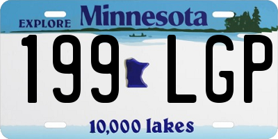 MN license plate 199LGP