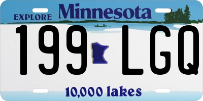 MN license plate 199LGQ