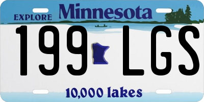 MN license plate 199LGS