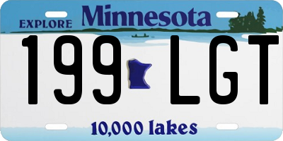 MN license plate 199LGT