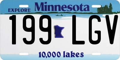 MN license plate 199LGV