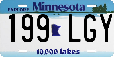 MN license plate 199LGY