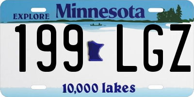 MN license plate 199LGZ
