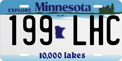 MN license plate 199LHC