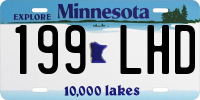 MN license plate 199LHD