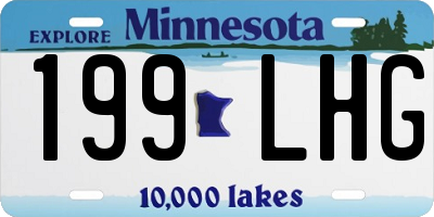MN license plate 199LHG
