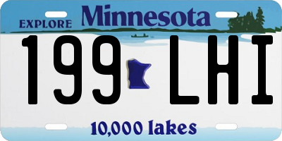 MN license plate 199LHI
