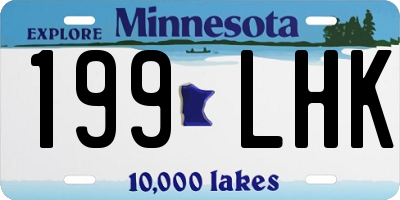 MN license plate 199LHK