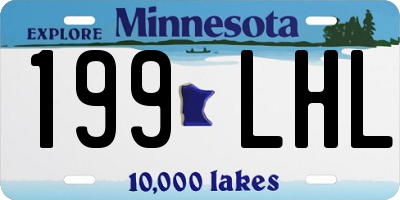 MN license plate 199LHL