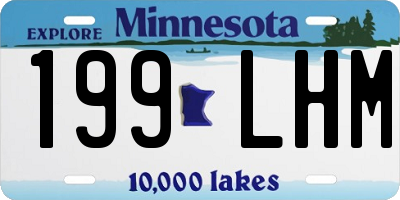 MN license plate 199LHM