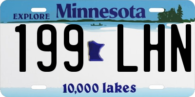 MN license plate 199LHN
