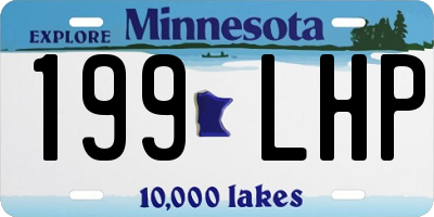 MN license plate 199LHP