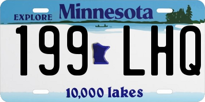 MN license plate 199LHQ