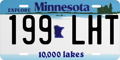 MN license plate 199LHT