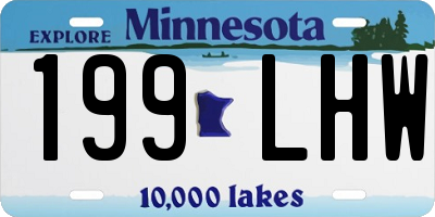 MN license plate 199LHW