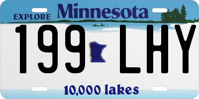MN license plate 199LHY
