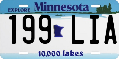 MN license plate 199LIA
