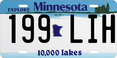 MN license plate 199LIH