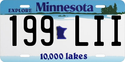 MN license plate 199LII