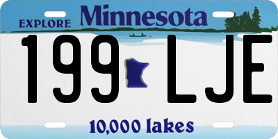 MN license plate 199LJE