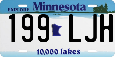 MN license plate 199LJH