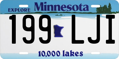 MN license plate 199LJI
