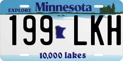 MN license plate 199LKH