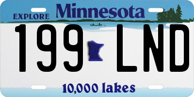 MN license plate 199LND