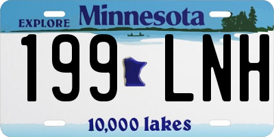 MN license plate 199LNH