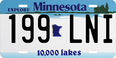 MN license plate 199LNI