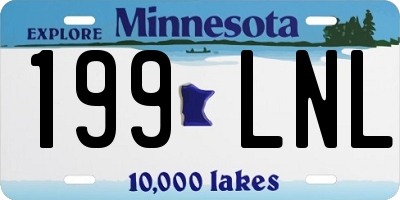MN license plate 199LNL