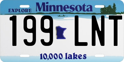 MN license plate 199LNT