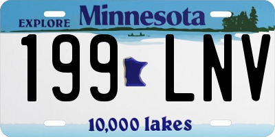 MN license plate 199LNV