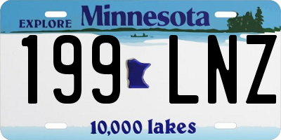 MN license plate 199LNZ