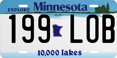 MN license plate 199LOB
