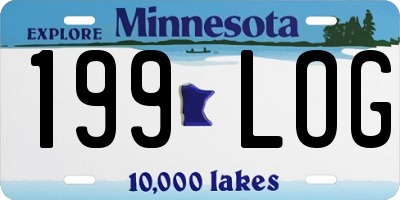 MN license plate 199LOG
