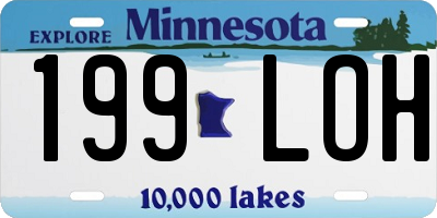 MN license plate 199LOH