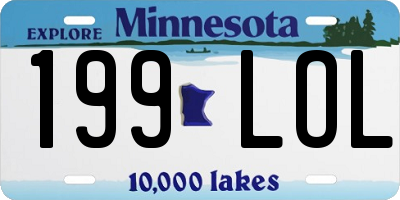 MN license plate 199LOL