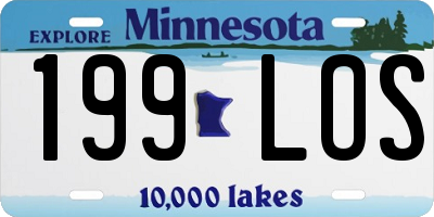 MN license plate 199LOS