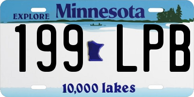 MN license plate 199LPB